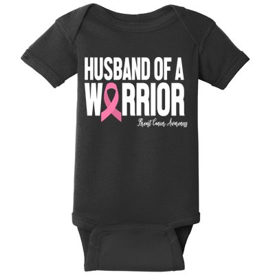 Husband Of A Warrior Breast Cancer Awanress Baby Bodysuit
