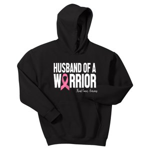 Husband Of A Warrior Breast Cancer Awanress Kids Hoodie