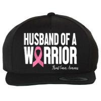 Husband Of A Warrior Breast Cancer Awanress Wool Snapback Cap