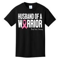 Husband Of A Warrior Breast Cancer Awanress Kids T-Shirt