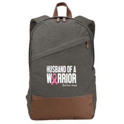 Husband Of A Warrior Breast Cancer Awanress Cotton Canvas Backpack