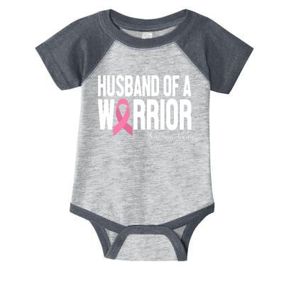 Husband Of A Warrior Breast Cancer Awanress Infant Baby Jersey Bodysuit