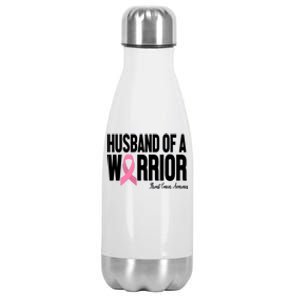 Husband Of A Warrior Breast Cancer Awanress Stainless Steel Insulated Water Bottle