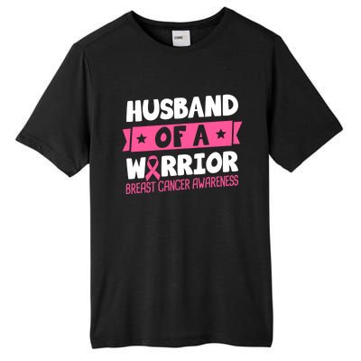 Husband Of A Warrior Breast Cancer Awareness Cool Gift Tall Fusion ChromaSoft Performance T-Shirt