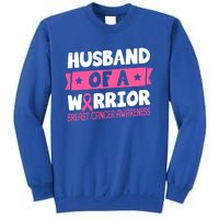 Husband Of A Warrior Breast Cancer Awareness Cool Gift Sweatshirt