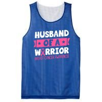 Husband Of A Warrior Breast Cancer Awareness Cool Gift Mesh Reversible Basketball Jersey Tank