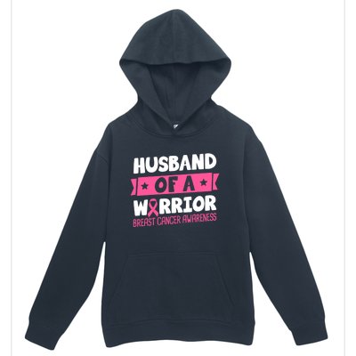 Husband Of A Warrior Breast Cancer Awareness Cool Gift Urban Pullover Hoodie