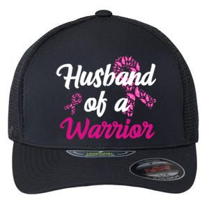 Husband Of A Warrior Breast Cancer Ribbon Flexfit Unipanel Trucker Cap