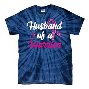 Husband Of A Warrior Breast Cancer Ribbon Tie-Dye T-Shirt