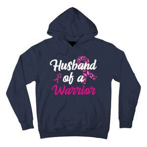 Husband Of A Warrior Breast Cancer Ribbon Tall Hoodie