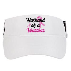 Husband Of A Warrior Breast Cancer Ribbon Adult Drive Performance Visor