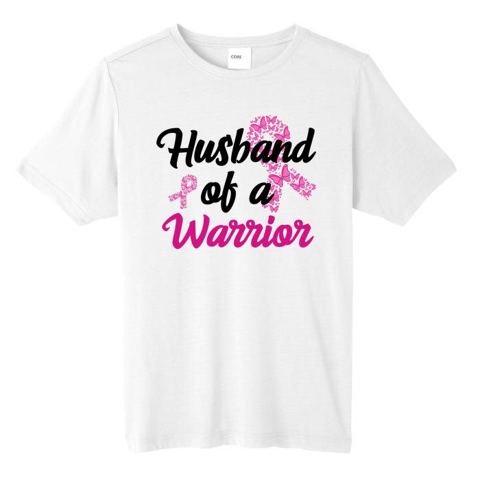 Husband Of A Warrior Breast Cancer Ribbon Tall Fusion ChromaSoft Performance T-Shirt