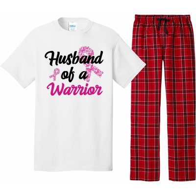 Husband Of A Warrior Breast Cancer Ribbon Pajama Set