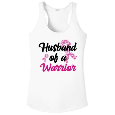 Husband Of A Warrior Breast Cancer Ribbon Ladies PosiCharge Competitor Racerback Tank