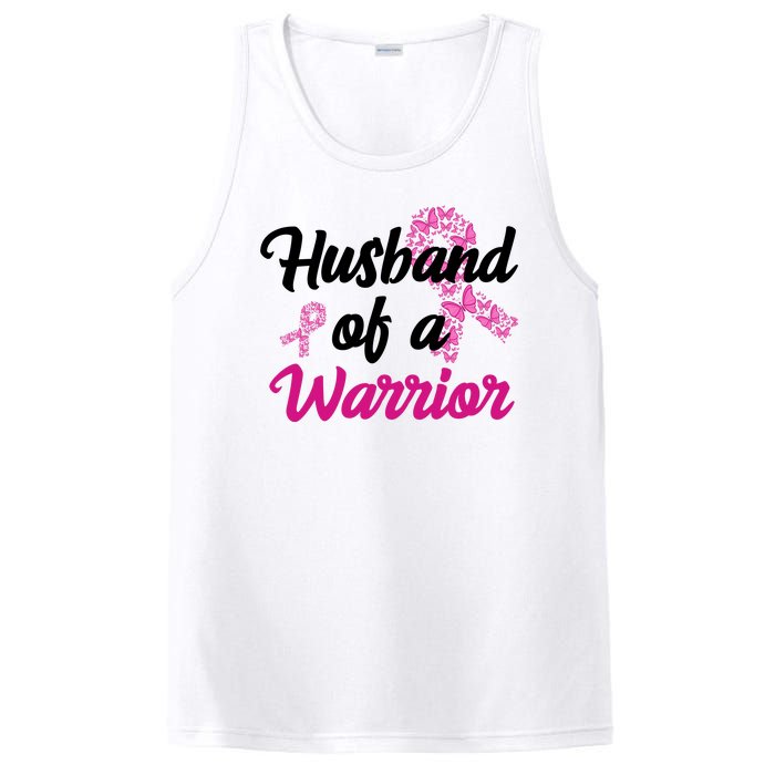 Husband Of A Warrior Breast Cancer Ribbon PosiCharge Competitor Tank