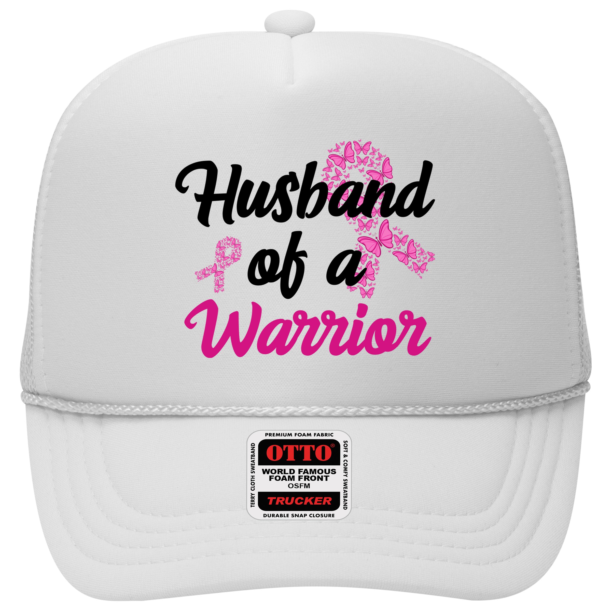 Husband Of A Warrior Breast Cancer Ribbon Hat