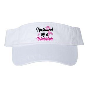 Husband Of A Warrior Breast Cancer Ribbon Valucap Bio-Washed Visor