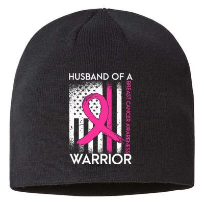 Husband Of A Warrior Breast Cancer Awareness Support Squad Sustainable Beanie