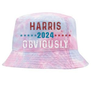 Harris. Obviously. A Vote For 2024 President Kamala Harris Tie-Dyed Bucket Hat