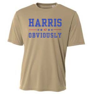 Harris. Obviously. A Vote For 2024 President Kamala Harris Cooling Performance Crew T-Shirt