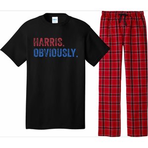 Harris. Obviously. A Vote For 2024 President Kamala Harris Pajama Set