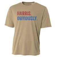 Harris. Obviously. A Vote For 2024 President Kamala Harris Cooling Performance Crew T-Shirt