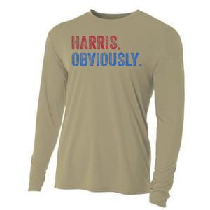 Harris. Obviously. A Vote For 2024 President Kamala Harris Cooling Performance Long Sleeve Crew