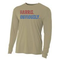 Harris. Obviously. A Vote For 2024 President Kamala Harris Cooling Performance Long Sleeve Crew