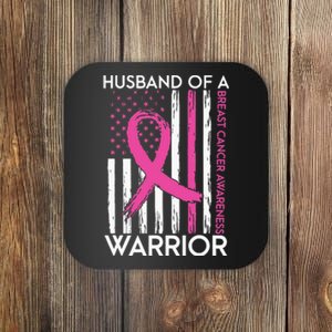 Husband Of A Warrior Breast Cancer Awareness Support Squad Coaster