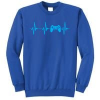 Heartbeat Of A Gamer Gift Gaming Funny Gift Gamer Gift Tall Sweatshirt