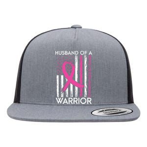 Husband Of A Warrior Breast Cancer Awareness Support Squad Flat Bill Trucker Hat