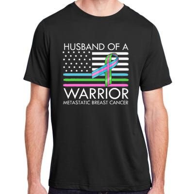 Husband Of A Warrior Metastatic Breast Cancer Awareness Adult ChromaSoft Performance T-Shirt