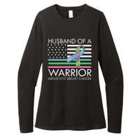 Husband Of A Warrior Metastatic Breast Cancer Awareness Womens CVC Long Sleeve Shirt