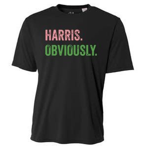 Harris Obviously A Vote For 2024 President Kamala Harris Cooling Performance Crew T-Shirt