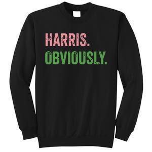 Harris Obviously A Vote For 2024 President Kamala Harris Sweatshirt