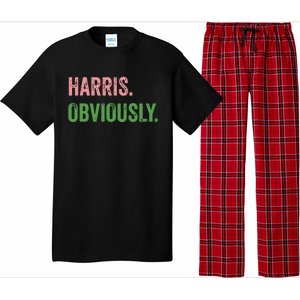 Harris Obviously A Vote For 2024 President Kamala Harris Pajama Set