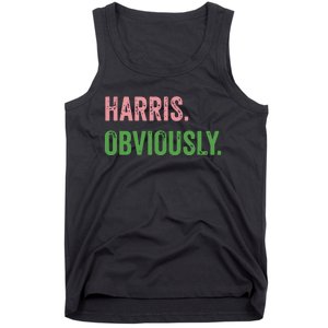 Harris Obviously A Vote For 2024 President Kamala Harris Tank Top