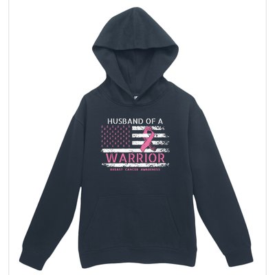 Husband Of A Warrior Breast Cancer Support Squad Urban Pullover Hoodie