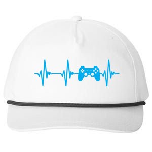 Heartbeat Of A Gamer Gaming Gamer Snapback Five-Panel Rope Hat