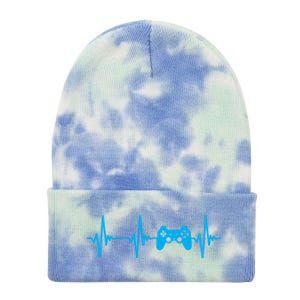 Heartbeat Of A Gamer Gaming Gamer Tie Dye 12in Knit Beanie