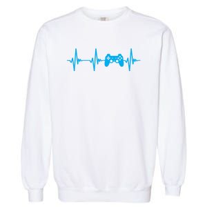 Heartbeat Of A Gamer Gaming Gamer Garment-Dyed Sweatshirt