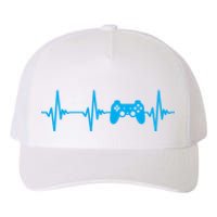 Heartbeat Of A Gamer Gaming Gamer Yupoong Adult 5-Panel Trucker Hat