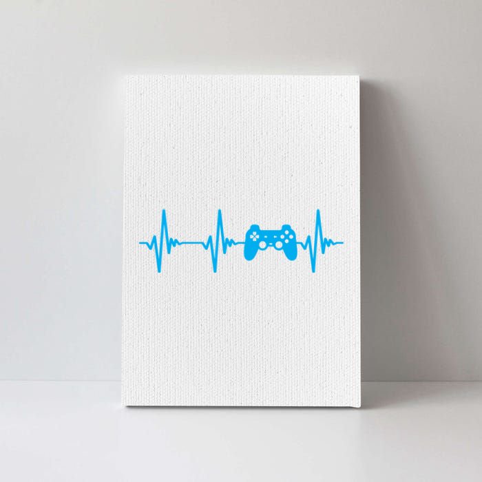 Heartbeat Of A Gamer Gaming Gamer Canvas