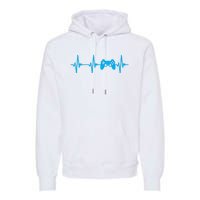 Heartbeat Of A Gamer Gaming Gamer Premium Hoodie