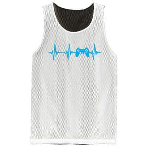 Heartbeat Of A Gamer Gaming Gamer Mesh Reversible Basketball Jersey Tank