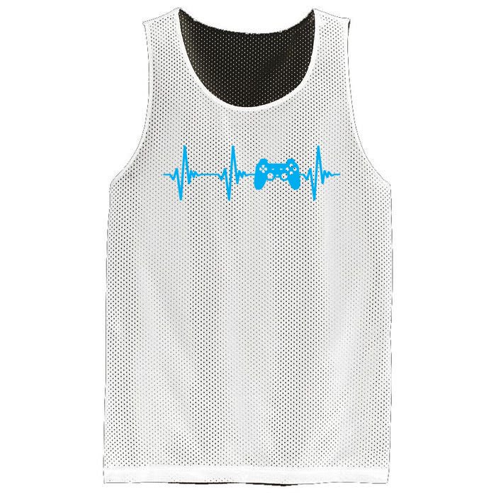 Heartbeat Of A Gamer Gaming Gamer Mesh Reversible Basketball Jersey Tank