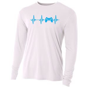 Heartbeat Of A Gamer Gaming Gamer Cooling Performance Long Sleeve Crew