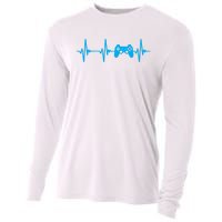 Heartbeat Of A Gamer Gaming Gamer Cooling Performance Long Sleeve Crew