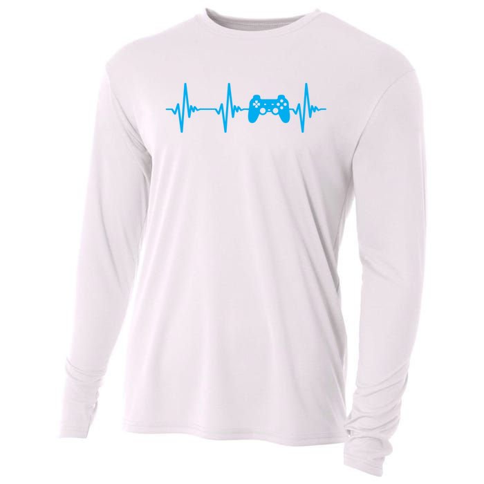 Heartbeat Of A Gamer Gaming Gamer Cooling Performance Long Sleeve Crew