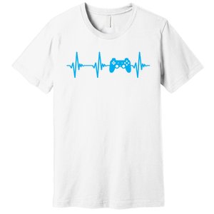 Heartbeat Of A Gamer Gaming Gamer Premium T-Shirt